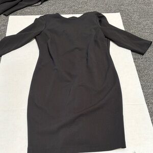 MARINA Black Long Sleeve Dress